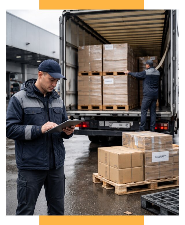 Доставка грузов из Беларуси от 15414 р. логистика СетСервис-Кмш