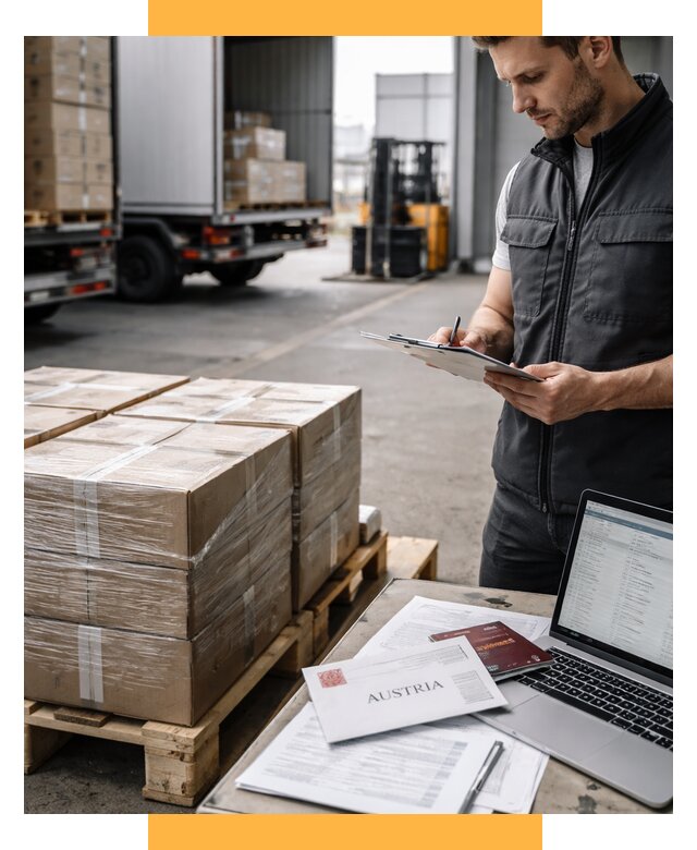 Доставка в Австрию от 66794 р. Логистика и экспорт СетСервис-Кмш