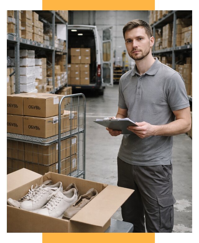 Доставка обуви из Китая и Турции от 4624 р. СетСервис-Кмш