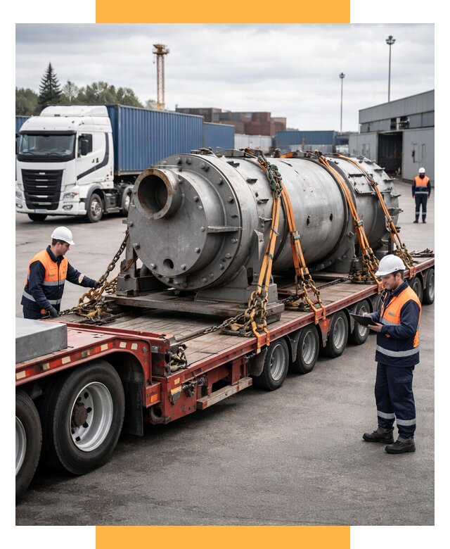 Перевозка тяжеловесных грузов под ключ от 154140 р. | СетСервис-Кмш